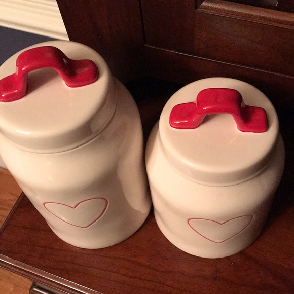Rae Dunn Holiday Rae Dunn Heart Canister Set Poshmark
